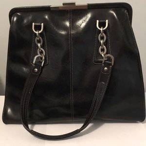 Vintage Liz Claiborne Black leather rare and lovely